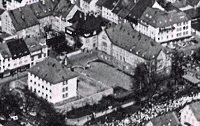 Luftbild des Gerichts ca. 1950