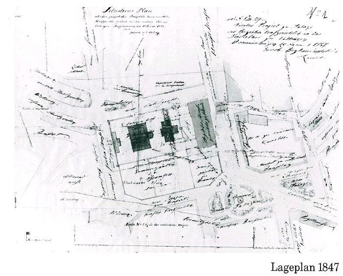 Lageplan Grundstück Amtsgericht 1847